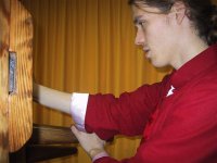 Ivar Emmaneel Sifu training on the wooden dummy.